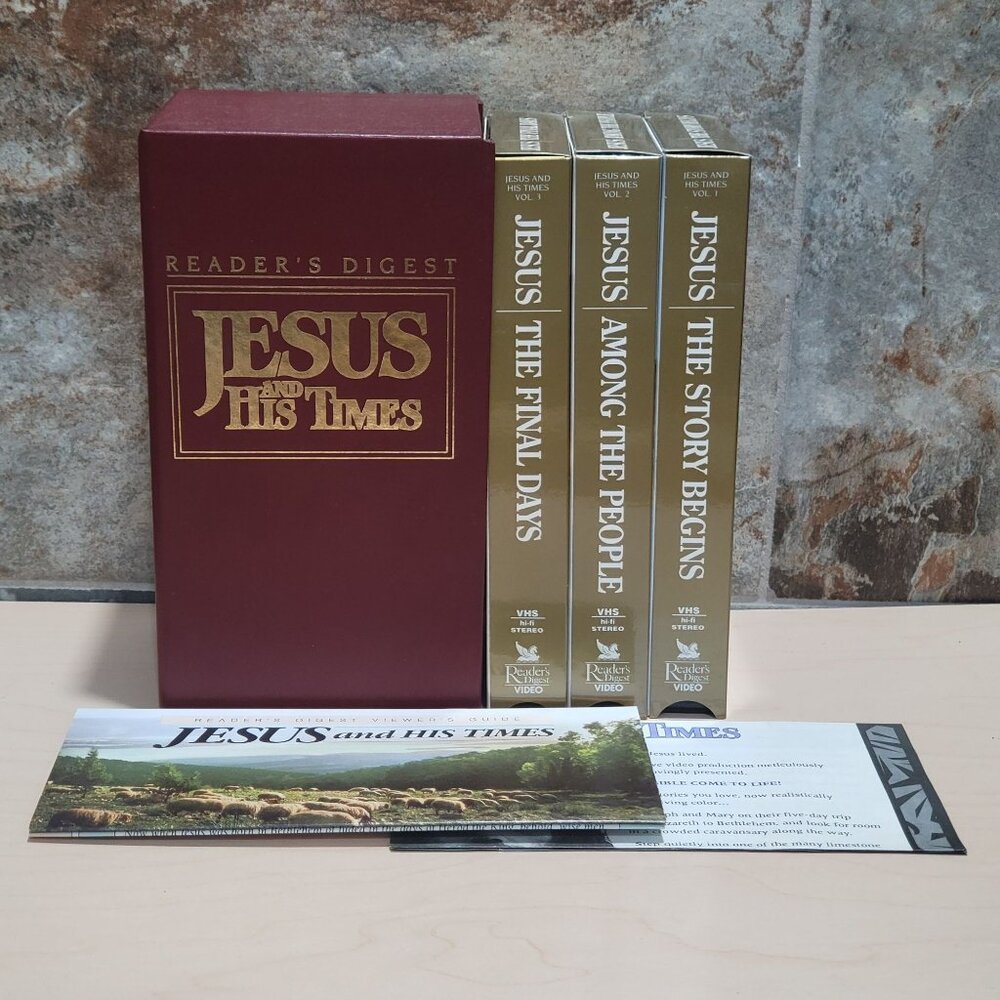 Readers Digest Jesus and His Times VHS Box Set 3 Tape Set 1991